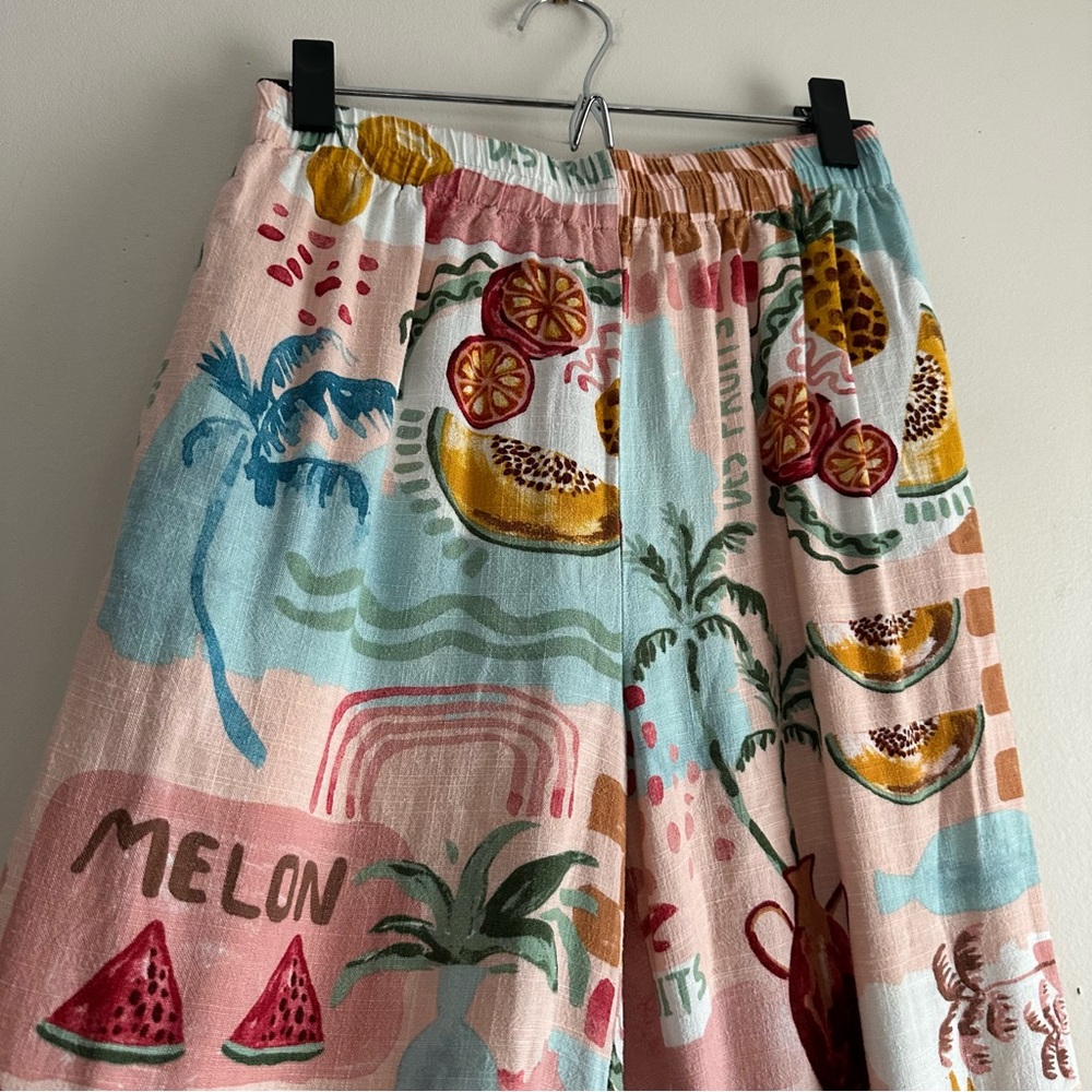 Paper Heart • Summer Haze Rayon Linen‎ Printed Pants - Picture 4 of 9